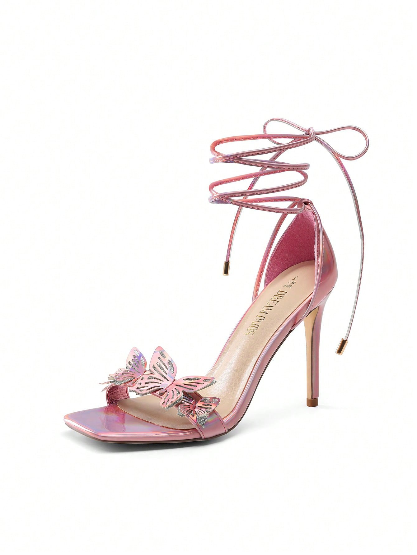 *Butterfly High Heeled Sandals with Tie-Leg Design-Free Shipping