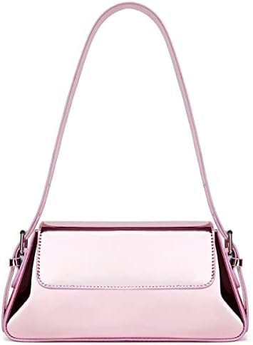 Chic Trendy Glossy Top Handle Shoulder Bag Satchel