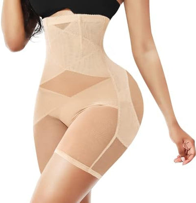 High Waist Tummy Control Shapewear: Seamless Women's Body Shaper and Butt Lifter Shorts Undergarment