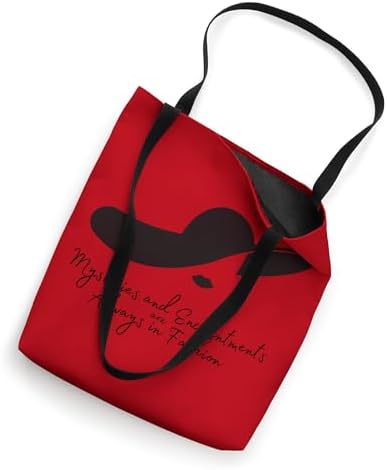 “Mysteries and Enchantments are Always in Fashion” Red Tote Bag