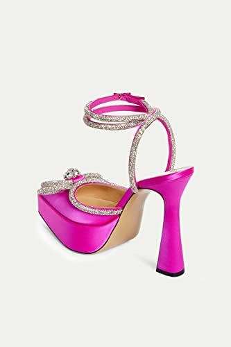 Pointed Rhinestone Platform - Ultimate Glamour for Every Fashionista