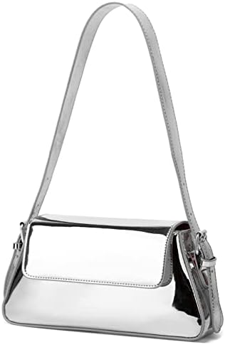 Chic Trendy Glossy Top Handle Shoulder Bag Satchel