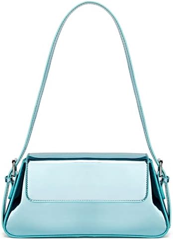 Chic Trendy Glossy Top Handle Shoulder Bag Satchel