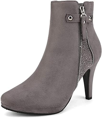 Sleek and Sultry: Women's High Heel Platform Ankle Booties