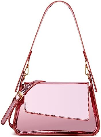 Chic Trendy Glossy Top Handle Shoulder Bag Satchel