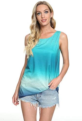 Twist Knot Tank Tops - Casual Sleeveless Flowy Tunics