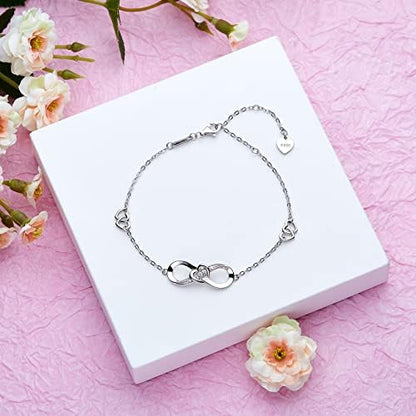 Infinity Heartbeat Adjustable Bracelets - Jewelry Gift | Express Your Love this Valentine's Day!