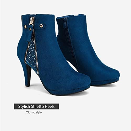 Sleek and Sultry: Women's High Heel Platform Ankle Booties