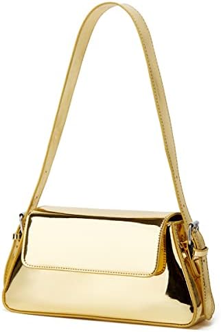 Chic Trendy Glossy Top Handle Shoulder Bag Satchel