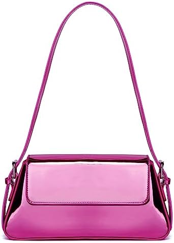 Chic Trendy Glossy Top Handle Shoulder Bag Satchel