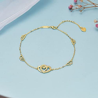 Infinity Heartbeat Adjustable Bracelets - Jewelry Gift | Express Your Love this Valentine's Day!