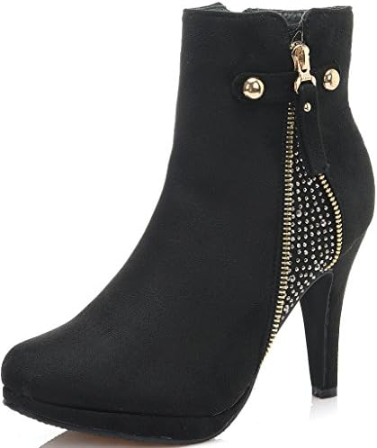 Sleek and Sultry: Women's High Heel Platform Ankle Booties