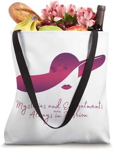 “Mysteries and Enchantments are Always in Fashion” White Tote Bag