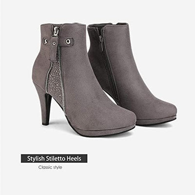 Sleek and Sultry: Women's High Heel Platform Ankle Booties