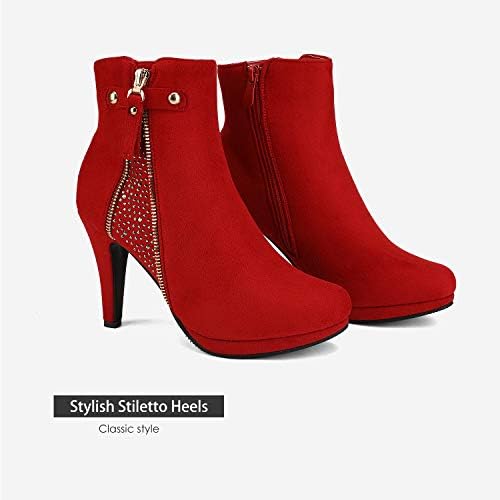 Sleek and Sultry: Women's High Heel Platform Ankle Booties