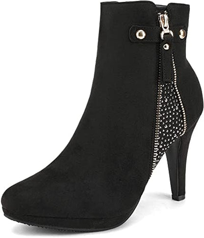 Sleek and Sultry: Women's High Heel Platform Ankle Booties