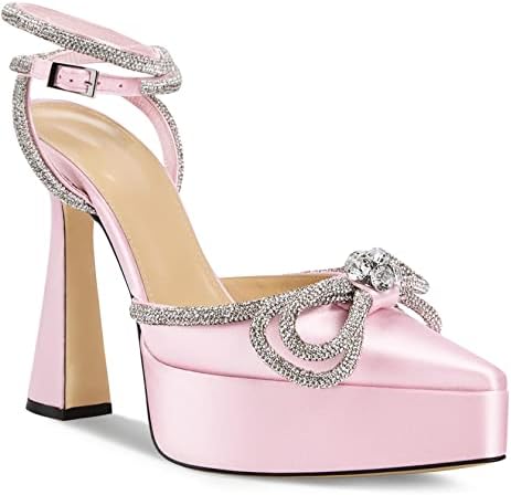 Pointed Rhinestone Platform - Ultimate Glamour for Every Fashionista