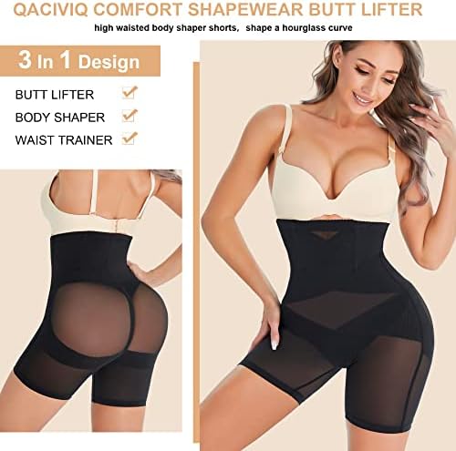 High Waist Tummy Control Shapewear: Seamless Women's Body Shaper and Butt Lifter Shorts Undergarment