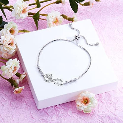 Infinity Heartbeat Adjustable Bracelets - Jewelry Gift | Express Your Love this Valentine's Day!