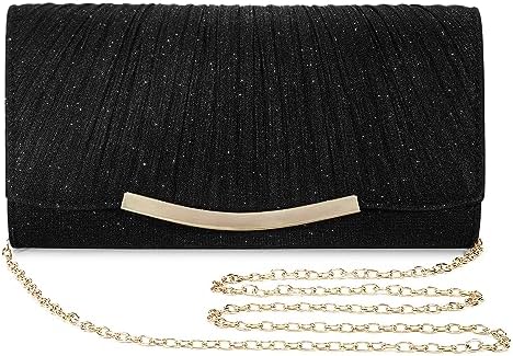 Elegant Sequin and Satin Crossbody Handbag Clutch: Ideal for Weddings, Proms, and Special Events