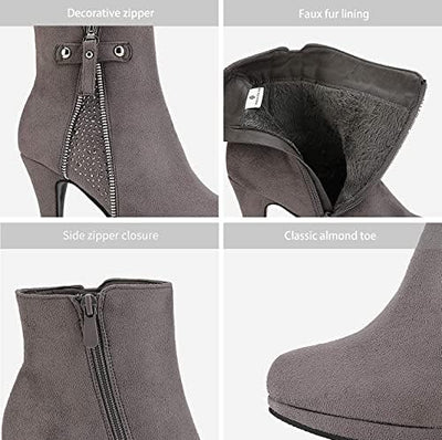 Sleek and Sultry: Women's High Heel Platform Ankle Booties