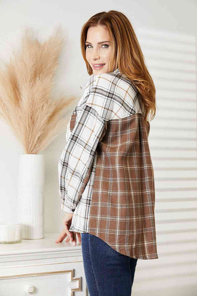 Chic Plaid Button-Up Shirt Jacket: A Stylish Layer for Any Occasion